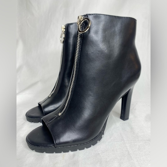 Bar III Dillan P Womens Faux Leather Ankle Booties Black Size 7.5M New - Picture 6 of 13